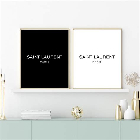 ysl wall print